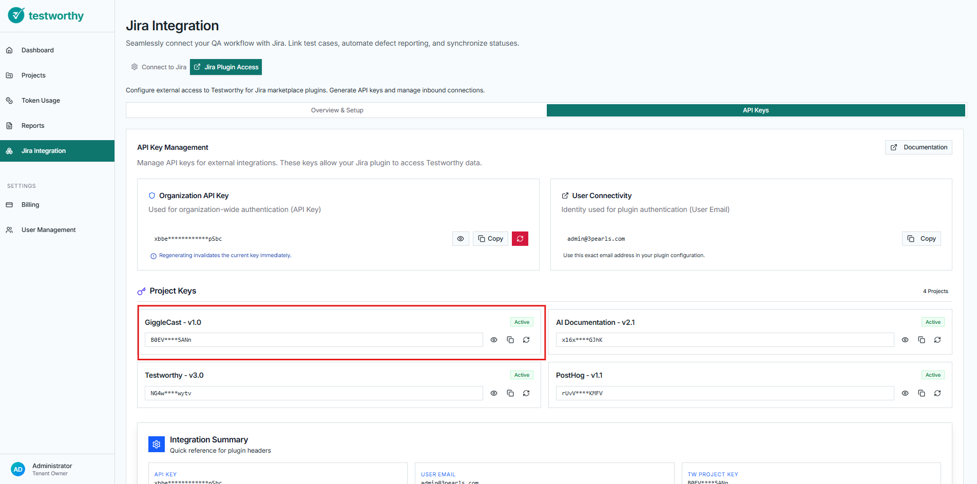 Project API Key